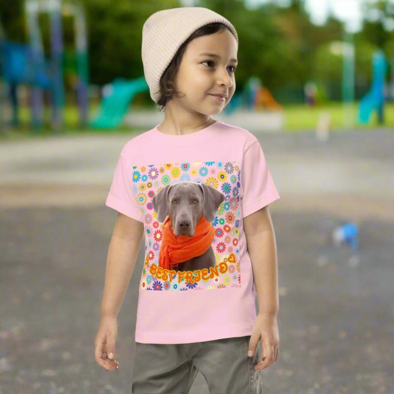 Toddler Short Sleeve Tee: Viszla-Best Friend Big Dogs Big Hugs, Ltd.