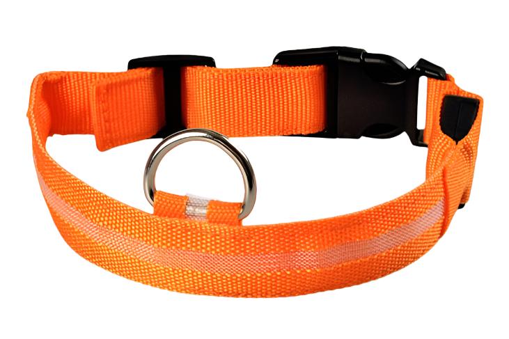 Nylon LED Pet Dog Luminous Collar - Night Safety Flashing Glow in the Dark big dogs big hugs, Ltd.