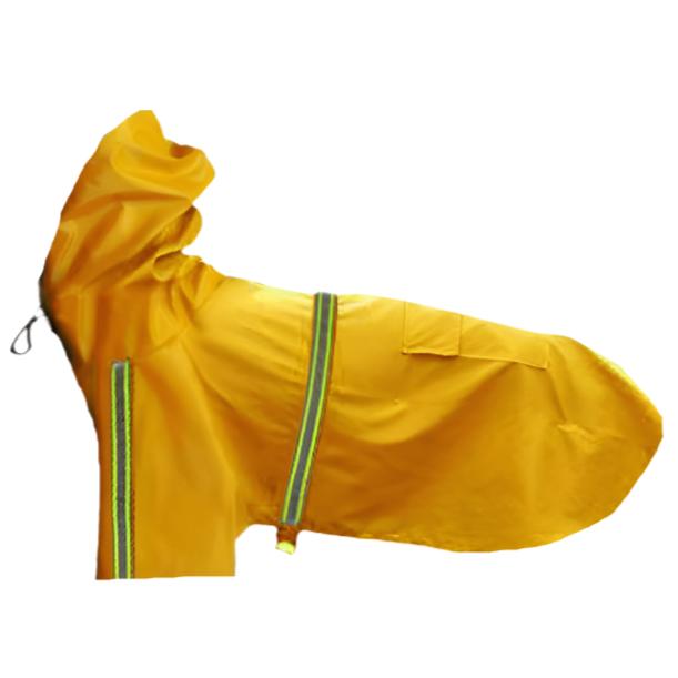 Stylish and Waterproof Large Dog Raincoat with Reflective Strips big dogs big hugs, Ltd.-yellow