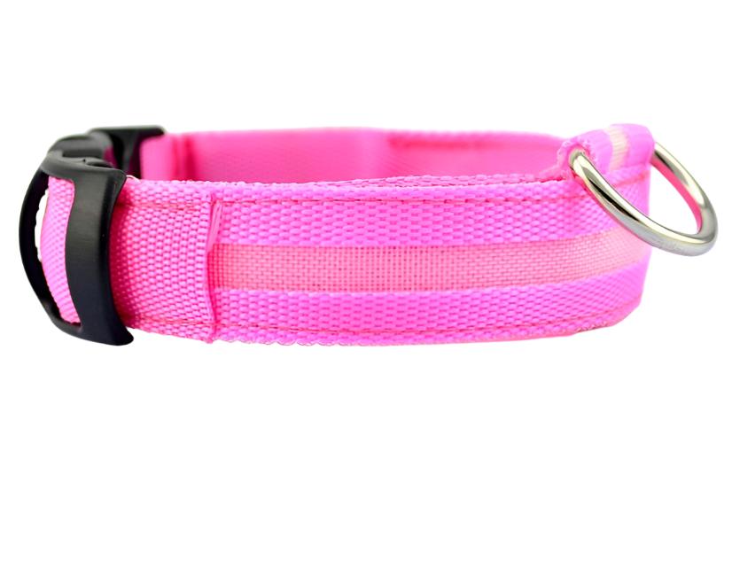 Nylon LED Pet Dog Luminous Collar - Night Safety Flashing Glow in the Dark big dogs big hugs, Ltd.