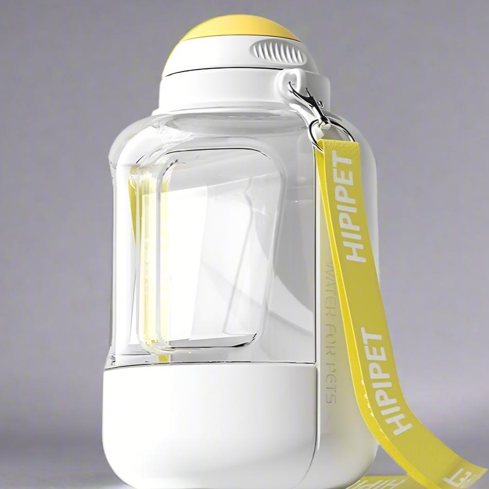 Dog Large Capacity Pet Outing Drinking Water Bottle-WHITE_1L water_300 ml food capacitybig dogs big hugs, Ltd.