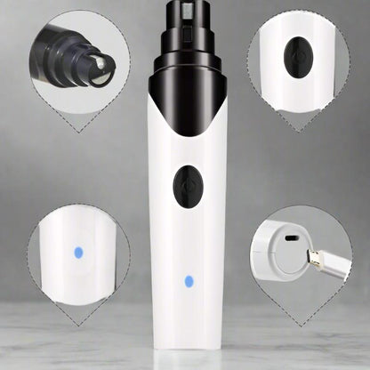 Quiet and Painless Pet Nail Grinder with USB Charging - Big Dogs Big Hugs, Ltd.