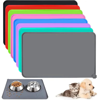 Dog Food Silicone Mat in varied colors